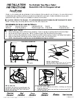 Предварительный просмотр 1 страницы American Standard Enfield 2-PC Elongated Toilet 2860.330 Installation Instructions