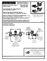 Предварительный просмотр 1 страницы American Standard Exposed Yoke Wall Mount Utility Faucet 8340.243.002 Installation Instructions