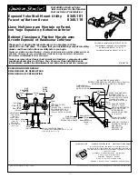 Предварительный просмотр 1 страницы American Standard Exposed Yoke Wall-Mount Utility Faucet 8345.101 Installation Instructions