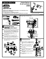 American Standard Fixture-Mounted Bidet Fitting 2580 Installation Instructions Manual предпросмотр