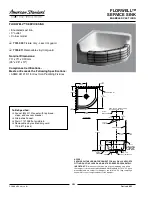 Предварительный просмотр 1 страницы American Standard Florwell 7741.000 Specification Sheet