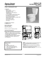 Предварительный просмотр 1 страницы American Standard FloWise 1.28 2073.013 Specification Sheet