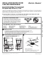 American Standard FLOWISE 2073 Installation And Use Instructions предпросмотр