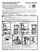 American Standard FloWise 2479.216 Installation Instructions предпросмотр