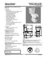 Предварительный просмотр 1 страницы American Standard FloWise 3067.216 Specification Sheet