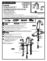 American Standard FLUENT 7186.801 Installation Instructions Manual preview