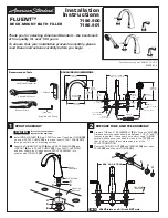 Preview for 1 page of American Standard Fluent 7186.900 Installation Instructions