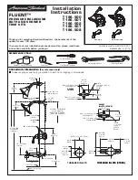 Preview for 1 page of American Standard FLUENT T186.501 Installation Instructions