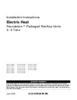 American Standard Foundation BAYHTFA305 Series Installation Instructions Manual preview