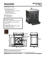 American Standard Generations 30" Vanity 9210.030 Specification Sheet preview