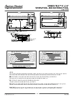 Preview for 2 page of American Standard Green Tea 6' X 36" Whirlpool  and Bathing Pool 3573.018WC.K2 Specifications