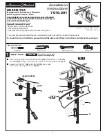 Предварительный просмотр 1 страницы American Standard GREEN TEA 7010.201 Installation Instructions Manual