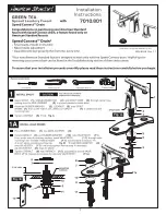 American Standard GREEN TEA 7010.801 Installation Instructions Manual предпросмотр