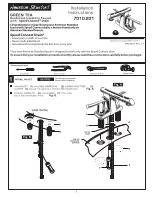 American Standard Green Tea Centerset Lavatory Faucet 7010.201 Installation Instructions Manual предпросмотр