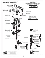 Предварительный просмотр 7 страницы American Standard Green Tea Centerset Lavatory Faucet 7010.201 Installation Instructions Manual