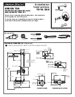 American Standard Green Tea T010.5XX Installation Instructions предпросмотр