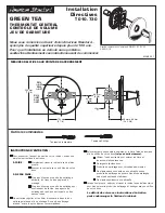 Preview for 4 page of American Standard GREEN TEA T010.730 Installation Instructions Manual