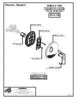 Preview for 6 page of American Standard GREEN TEA T010.730 Installation Instructions Manual