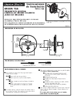 Preview for 7 page of American Standard GREEN TEA T010.730 Installation Instructions Manual