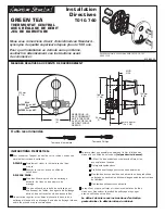 Preview for 5 page of American Standard GREEN TEA T010.740 Installation Instructions Manual