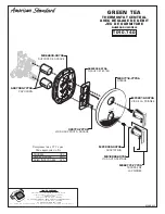 Preview for 8 page of American Standard GREEN TEA T010.740 Installation Instructions Manual