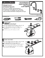 Предварительный просмотр 1 страницы American Standard Hampton 4751.732F15 Installation Instructions