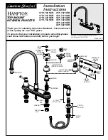 American Standard Hampton 4770.702 SER. Installation Instructions предпросмотр