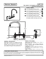 Предварительный просмотр 1 страницы American Standard Hampton 4771.702 Specification