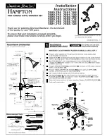 American Standard Hampton 7220.702 Installation Instructions preview