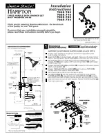 Предварительный просмотр 1 страницы American Standard Hampton 7225.703 Installation Instructions