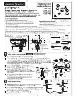 Preview for 1 page of American Standard Hampton 7390.703 Installation Instructions Manual