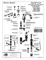 American Standard Hampton 7471.703 Parts List предпросмотр