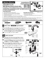 American Standard Hampton 7471.712 Installation Instructions Manual предпросмотр