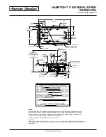 Предварительный просмотр 2 страницы American Standard Hampton  Integral Apron Whirlpool 2425.118W Specifications