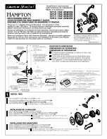 Предварительный просмотр 1 страницы American Standard Hampton T211.7XX Series Installation Instructions