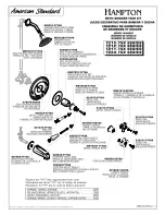 Предварительный просмотр 4 страницы American Standard Hampton T211.7XX Series Installation Instructions