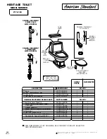 American Standard Heritage 2176.124 Parts List предпросмотр