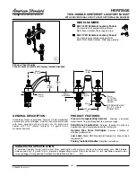 Предварительный просмотр 1 страницы American Standard Heritage 5401.142H Specification Sheet