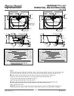 Preview for 2 page of American Standard Heritage 5'x42 2805.002 Specifications