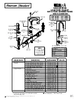 American Standard Heritage Amarilis 7092 SERIES Parts List предпросмотр