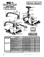 Предварительный просмотр 1 страницы American Standard Heritage Amarilis 7298.229 Parts List