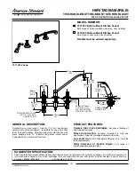 American Standard Heritage/Amarilis Bottom-Mount Kitchen Faucet 7270.000 Specification Sheet предпросмотр