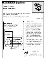 Предварительный просмотр 1 страницы American Standard Heritage Bidet 5034 Installation Instructions