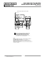 Preview for 2 page of American Standard High Hamilton Elongated Space-saving One-Piece Toilet 2096.333 Specification Sheet