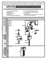 Preview for 2 page of American Standard Innsbrook Lavatory Faucet M968498 Installation Instructions Manual