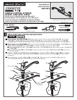 Предварительный просмотр 1 страницы American Standard Jasmine 3821.6XX Installation Instructions