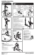 Предварительный просмотр 2 страницы American Standard Kirkdale 9053.101 Series Owner'S Manual