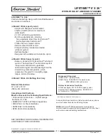 American Standard Lifetime 7236L Specification Sheet preview