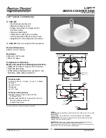 American Standard Loft 0660.000 Specification Sheet предпросмотр