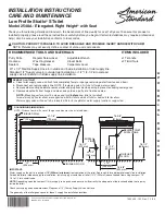 American Standard Low Profile Studio S Toilet Elongated Right Height with Seat 2548A Installation Instructions Care And Maintenance preview